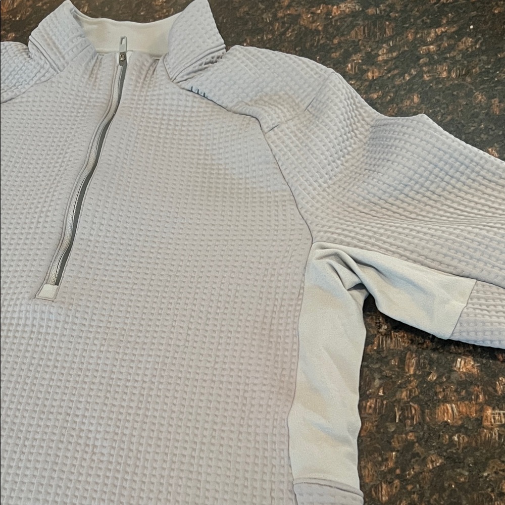 lululemon athletica Light Gray Quarter-Zip Sweatshirt